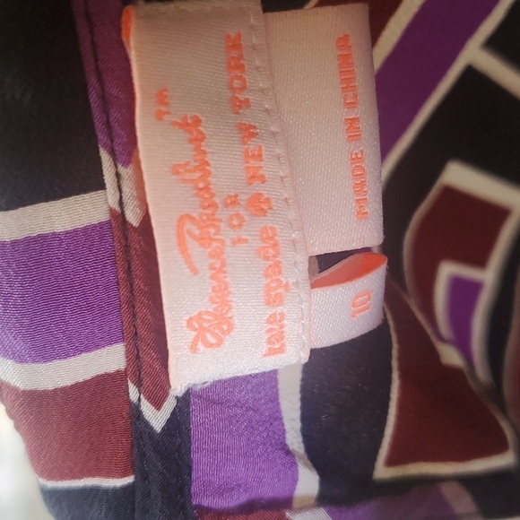 Kate Spade NY Florence Broadhurst Milan 100% Silk Sleeveless Sz. 10 Blouse - Picture 4 of 11